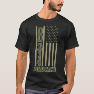 FARBIGE MILITÄRISCHE ALUMNI-Armee DD214 Green and T-Shirt