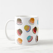 Farbige Mini-Donut-Muster-Tasse Kaffeetasse (Links)