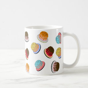 Farbige Mini-Donut-Muster-Tasse Kaffeetasse