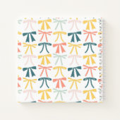 Farbige Minimalistische Bögen Notizblock (Rückseite)