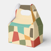 Farbige Minimalistische Gastgeschenk Hochzeiten Geschenkschachtel (Rückseite)