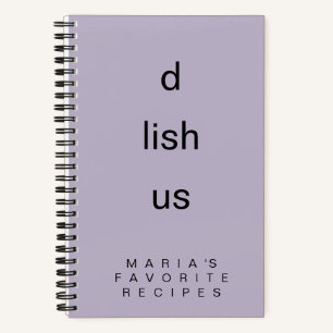 Farbige minimalistische leckere US-Rezepte Notizblock