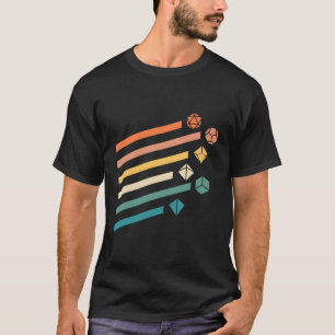 Farbige Minimalistische polyhedrale Würfel Set Ner T-Shirt
