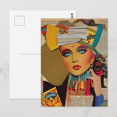 Farbige Mischmedienkollektion Postkarte (Vorne/Hinten)