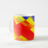 Farbige Mischung abstrakter Hintergrund Design abs Kaffeetasse (Vorderseite Links)