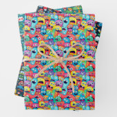 Farbige Mix Themed Geschenkpapier Set (Beispiel)