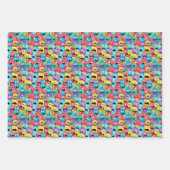 Farbige Mix Themed Geschenkpapier Set (Vorderseite)