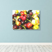 Farbige Mixed Cherries Leinwand Mauer (Insitu (Holzboden))