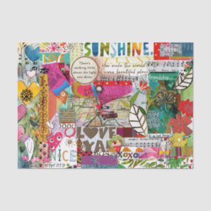 Farbige Mixed-Media-Inspiration  Seidenpapier