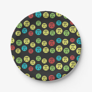 Farbige Mod Pi Symbole Math Themed Paper Plate Pappteller