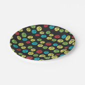 Farbige Mod Pi Symbole Math Themed Paper Plate Pappteller (Schrägansicht)