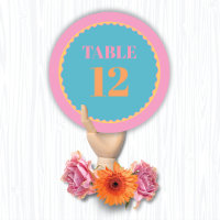 Farbige Mod Stickerei Save the Date