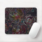 Farbige Modern Abstrakte Blume Mouse Pad Mousepad (Mit Mouse)