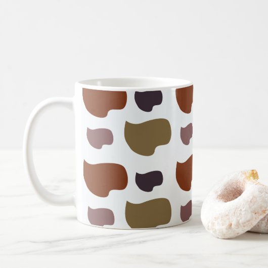 Farbige moderne abstrakte  kaffeetasse (Mit Donut)