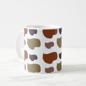Farbige moderne abstrakte  kaffeetasse (Vorderseite Links)