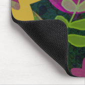 Farbige moderne abstrakte Kunst Botanical Floral Mousepad (Ecke)