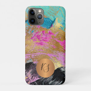 Farbige moderne abstrakte Kunst goldene Glamour-Mo Case-Mate iPhone Hülle