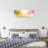 Farbige moderne Abstrakte Kunst Rot Gelb Blau Rosa Leinwanddruck (Insitu (Schlafzimmer))