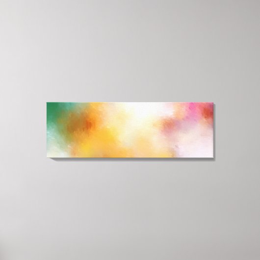 Farbige moderne Abstrakte Kunst Rot Gelb Blau Rosa Leinwanddruck (Vorderseite)