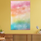 Farbige moderne Abstrakte Kunst Rotes Rosa Blau Li Leinwanddruck (Insitu (Wohnzimmer))