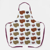 Farbige moderne Abstrakte Künstlerin Schürze (Vorderseite)