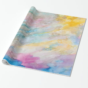 Farbige moderne abstrakte Kunstmalerei Geschenkpapier