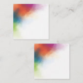 Farbige, moderne Abstrakte Kunstwerk-Blankenvorlag Mitteilungskarte (Vorne/Hinten)