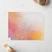 Farbige, moderne Abstrakte Kunstwerk-Blankenvorlag Mitteilungskarte (Vorderseite/Rückseite Beispiel)