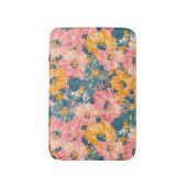 Farbige moderne Blume Blumenmuster Badematte (Vorderseite Vertikal)