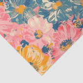 Farbige moderne Blume Blumenmuster Seidenpapier (Detail)