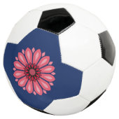 FARBIGE MODERNE BLUMEN GESCHENK TOCHTER SCHWESTER FUßBALL (Dreiviertel)