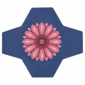 FARBIGE MODERNE BLUMEN GESCHENK TOCHTER SCHWESTER FUßBALL (Flach)