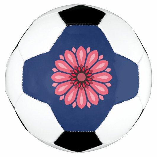 FARBIGE MODERNE BLUMEN GESCHENK TOCHTER SCHWESTER FUßBALL (Vorderseite)