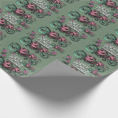 FARBIGE MODERNE BLUMEN GESCHENK TOCHTER SCHWESTER GESCHENKPAPIER (Ecke)
