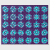FARBIGE MODERNE BLUMEN GESCHENK TOCHTER SCHWESTER GESCHENKPAPIER (Flach)