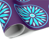 FARBIGE MODERNE BLUMEN GESCHENK TOCHTER SCHWESTER GESCHENKPAPIER (Rolleneckpunkt)