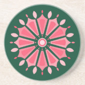 FARBIGE MODERNE BLUMEN GESCHENK TOCHTER SCHWESTER GETRÄNKEUNTERSETZER (Vorne)