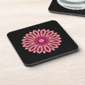 FARBIGE MODERNE BLUMEN GESCHENK TOCHTER SCHWESTER GETRÄNKEUNTERSETZER (Linke Seite)