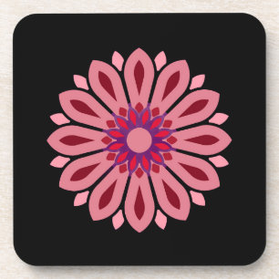FARBIGE MODERNE BLUMEN GESCHENK TOCHTER SCHWESTER GETRÄNKEUNTERSETZER