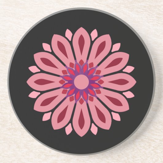 FARBIGE MODERNE BLUMEN GESCHENK TOCHTER SCHWESTER  GETRÄNKEUNTERSETZER (Vorne)