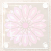 FARBIGE MODERNE BLUMEN GESCHENK TOCHTER SCHWESTER  GLASUNTERSETZER (Rückseite)