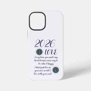 FARBIGE MODERNE BLUMEN GESCHENK TOCHTER SCHWESTER iPhone 12 MINI HÜLLE