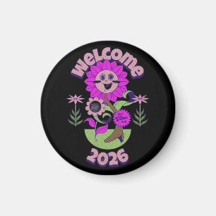 FARBIGE MODERNE BLUMEN GESCHENK TOCHTER SCHWESTER MAGNET