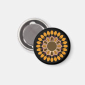 FARBIGE MODERNE BLUMEN GESCHENK TOCHTER SCHWESTER MAGNET (Vorderseite/Rückseite)
