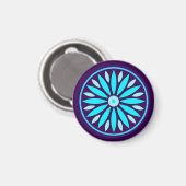 FARBIGE MODERNE BLUMEN GESCHENK TOCHTER SCHWESTER  MAGNET (Vorderseite/Rückseite)