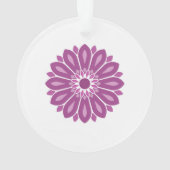 FARBIGE MODERNE BLUMEN GESCHENK TOCHTER SCHWESTER ORNAMENT (Rückseite)