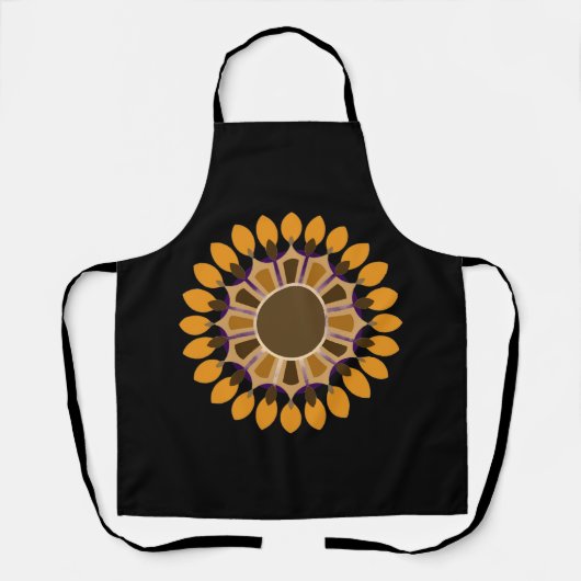 FARBIGE MODERNE BLUMEN GESCHENK TOCHTER SCHWESTER SCHÜRZE (Vorderseite)