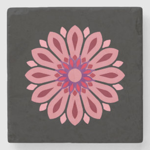 FARBIGE MODERNE BLUMEN GESCHENK TOCHTER SCHWESTER STEINUNTERSETZER