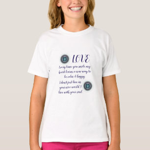 FARBIGE MODERNE BLUMEN GESCHENK TOCHTER SCHWESTER T-Shirt