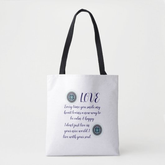 FARBIGE MODERNE BLUMEN GESCHENK TOCHTER SCHWESTER TASCHE (Vorderseite)